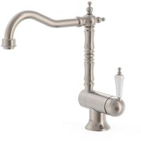 Keukenkraan Tres Clasic | Opbouw | 360° Draaibaar | Mengkraan | 1-hendel | Vintage | RVS look