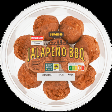 Jumbo Snackbal Jalapeno BBQ 125 g
