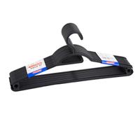 Kledinghangers Storage - 10x stuks - kunststof - zwart - 40 cm - vaste haak