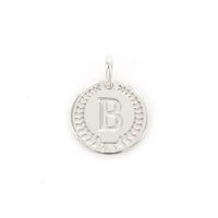 Imotionals Ronde Kettinghanger Letter B Zilver