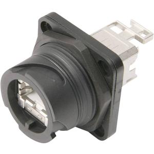 Telegärtner 100007416 STX V1 RJ45-stekkerset kunststof variant 1 Chassisbus, inbouw Aantal polen: 8P8C Zwart 1 stuk(s)