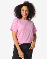 HEMA Dames T-shirt Dori  Roze (roze) - thumbnail