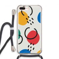 Illustratieve pop 3: iPhone 8 Plus Transparant Hoesje met koord