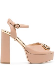 Dee Ocleppo sandales Brigitte 85 mm en cuir - Rose