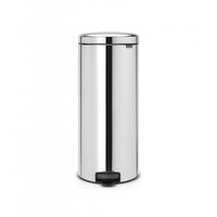 Brabantia newIcon pedaalemmer 30 liter met kunststof binnenemmer - Brilliant Steel - thumbnail