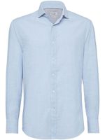 Brunello Cucinelli chemise en chambray - Bleu - thumbnail