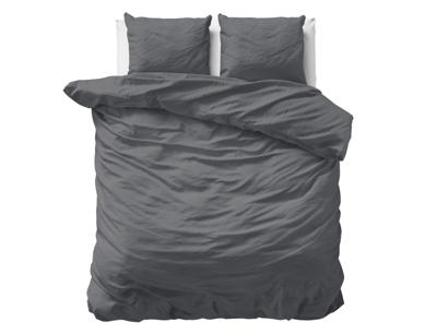 Primaviera Deluxe Uni Satijn Dekbedovertrek Antraciet 200 x 200/220 cm