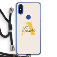 Amber Script: Xiaomi Mi Mix 3 Transparant Hoesje met koord