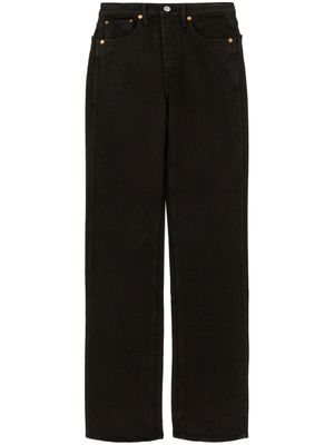 RE/DONE jean droit à taille haute - Noir