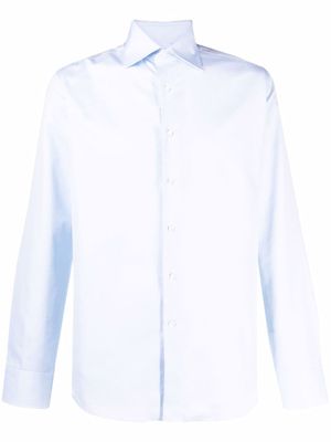Canali chemise à boutonnière - Bleu