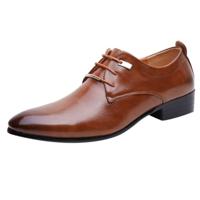 Mannen Business jurk schoenen puntige teen mannen schoenen grootte: 41 (bruin)