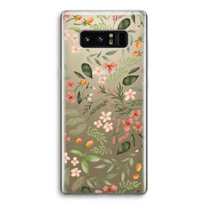 Sweet little flowers: Samsung Galaxy Note 8 Transparant Hoesje