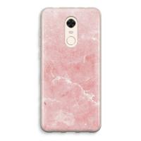 Roze marmer: Xiaomi Redmi 5 Transparant Hoesje