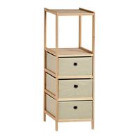 Planken Beige Hout Stof (26 x 89 x 32 cm)