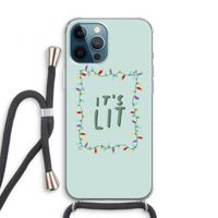 It's Lit: iPhone 12 Pro Transparant Hoesje met koord
