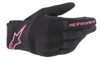 ALPINESTARS Stella Copper Gloves, Motorhandschoenen zomer, Zwart-Fuchsia