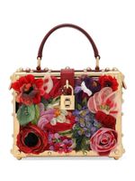 Dolce & Gabbana sac à main Dolce Box à fleurs appliquées - Rouge