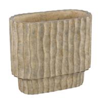 PTMD bloempot mitty ovaal l bruin 40 cm | 2 stuks