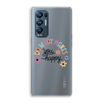 Happy days: Oppo Find X3 Neo Transparant Hoesje
