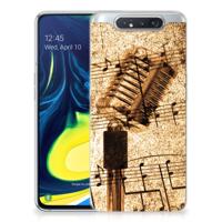 Samsung Galaxy A80 | Siliconen hoesje | met foto Bladmuziek