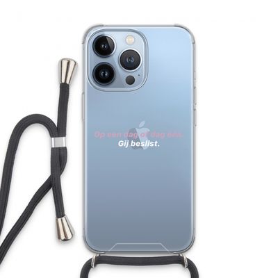 gij beslist: iPhone 13 Pro Transparant Hoesje met koord