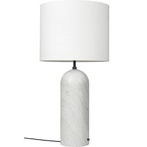 Gubi Gravity XL Low Vloerlamp - Wit marmer & Wit