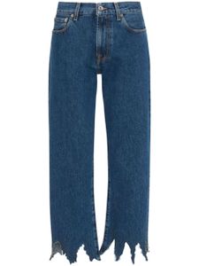 JW Anderson jean à patch logo - Bleu