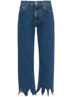 JW Anderson jean à patch logo - Bleu