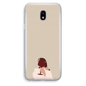 I drink wine: Samsung Galaxy J3 (2017) Transparant Hoesje