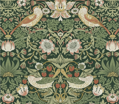 Behang vogels morris stijl vogel