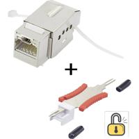 Renkforce RJ45-inbouwmodule Met vergrendelingsfunctie/inclusief ontgrendelgereedschap Keystone CAT 6A KSV10 + Tooling - thumbnail