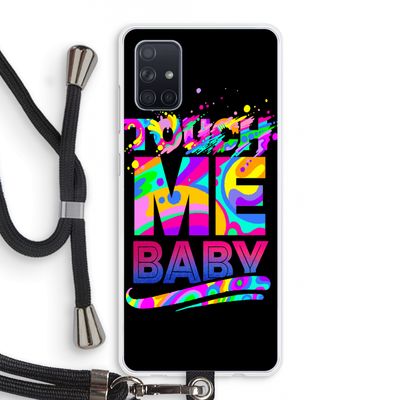 Touch Me: Samsung Galaxy A71 Transparant Hoesje met koord