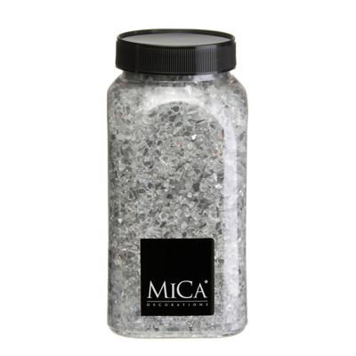 Mica Decorations decoratie stenen / granulaat - 650 ml - 1-2 mm - spiegel glas