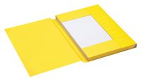 Dossiermap Secolor folio 3 kleppen 225gr geel - thumbnail