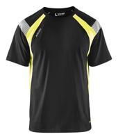 Blåkläder T-Shirt Visible 33321030 | Zwart/High-Vis Geel | Maat M - 7330509595398