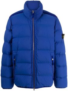 Stone Island veste matelassée à patch logo - Bleu