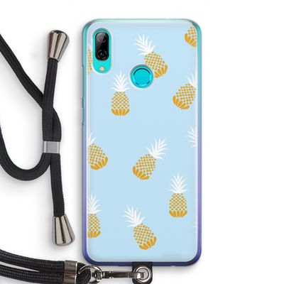 Ananasjes: Huawei P Smart (2019) Transparant Hoesje met koord