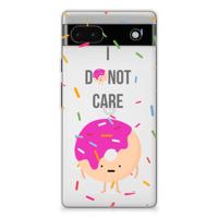 Google Pixel 6A | Siliconen Case | Donut Roze