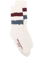 Golden Goose chaussettes à rayures - Blanc