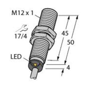 Turck Inductieve sensor Vlak PNP, NO BI4-M12-AP6X