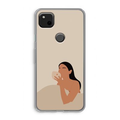 Fresh coffee: Google Pixel 4a Transparant Hoesje