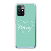 Friends heart pastel: Xiaomi Redmi 10 Transparant Hoesje Friends heart pastel: Xiaomi Redmi 10 Transparant Hoesje