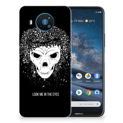 Silicone Back Case Nokia 8.3 Skull Hair Silicone Back Case Nokia 8.3 Skull Hair