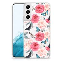 Samsung Galaxy S22 Plus TPU Case Butterfly Roses - thumbnail
