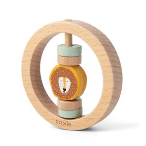 Trixie houten rammelaar rond mr. lion
