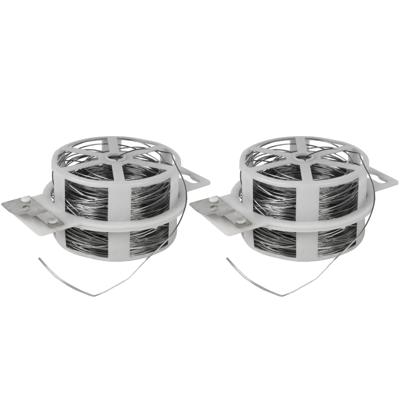 Metalen binddraad - 2x rollen - 50 meter x 0.7 mm - plantendraad - ijzerdraad Metalen binddraad - 2x rollen - 50 meter x 0.7 mm - plantendraad - ijzerdraad