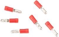 SPAHN round plug insulated red 100pcs.