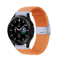 Braided nylon bandje - Oranje - Samsung Galaxy Watch 4 Classic - 42mm / 46mm - thumbnail