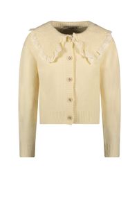 Le Chic Meisjes vest fancy gebreid - Osmk - Pearled ivory