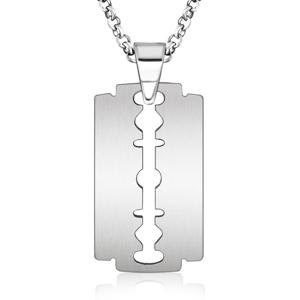 LGT Jewels heren ketting Edelstaal Single Razor